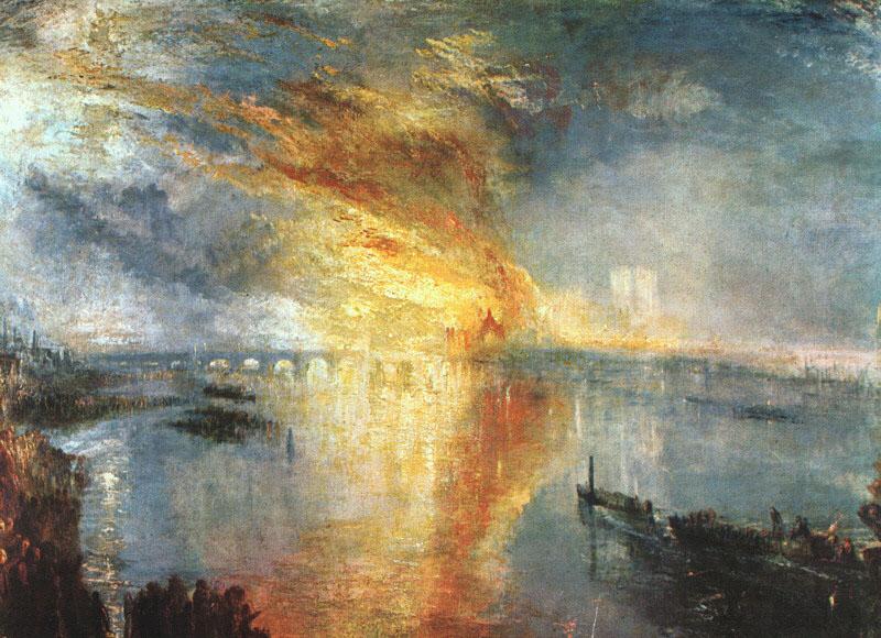 The Burning of the Houses of Parliament, Joseph Mallord William Turner